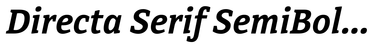 Directa Serif SemiBold Italic